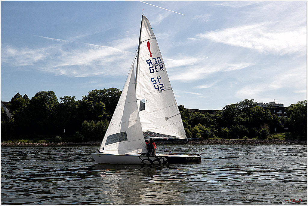 100 Jahre Rheinwoche 2022 - 1. Wettfahrt Porz - Hitdorf, 03.06.2022,